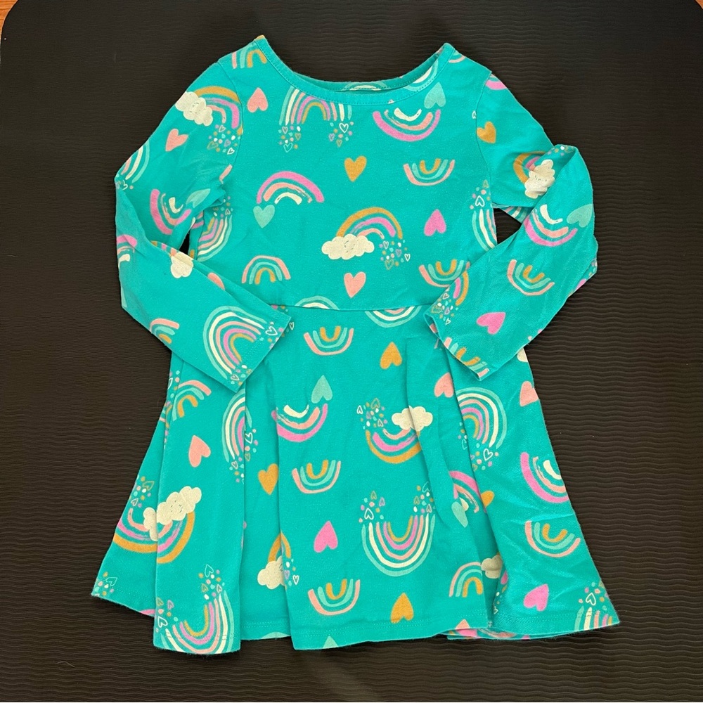 🌈 Cat & Jack Long Sleeve Cotton Dress, 4T